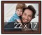 Decor Brown Picture Frame - UV Acrylic, Backing Board, Hanging Hardware Included